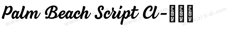 Palm Beach Script Cl字体转换